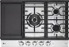 CBGJ3027S LG 30 Inch Gas Cooktop with Griddle - Stainless Steel