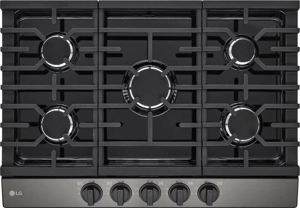 CBGJ3023D LG 30 Inch Gas Cooktop - Black Stainless Steel-1