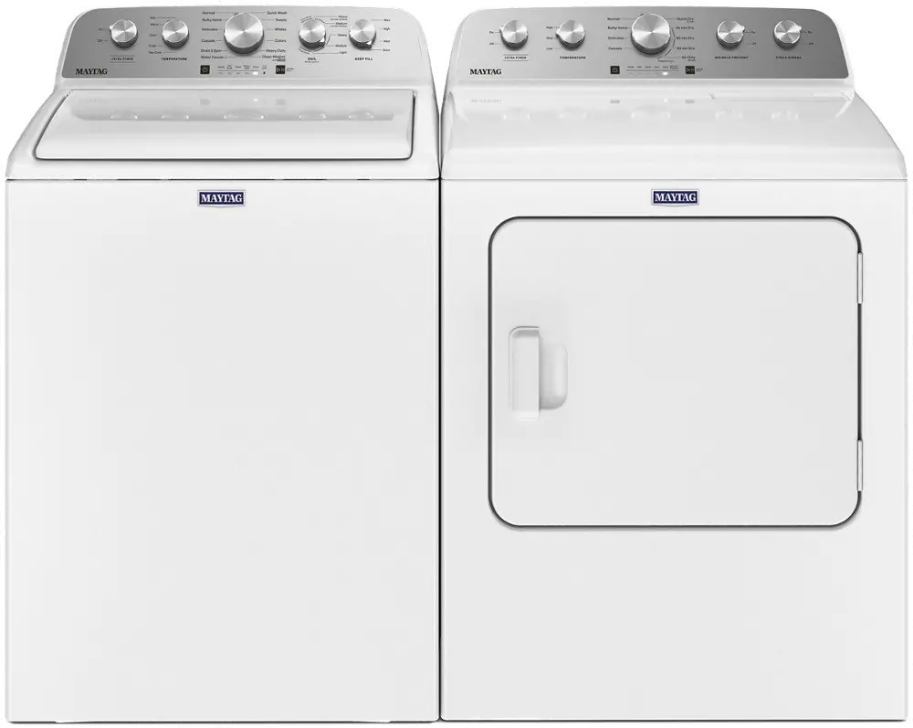 .MAT-W/W-5035-ELE-PR Maytag Electric Washer and Dryer Set - White 5035W-1