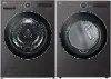 KIT LG Washer and Electric Dryer Set - Black Steel 6700B