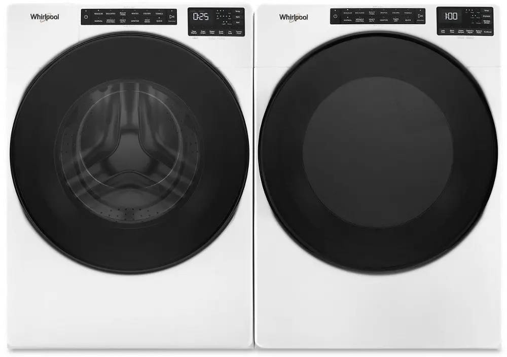 .WHP-W/W-6605-ELE-PR Whirlpool Electric Washer and Dryer Set - White W6605W-1