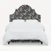 180BEDRPCCNBLCRMLCB Rifle Paper Co. Marion Canopy Black & Cream Twin Bed
