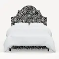 181BEDRPCCNBLCRMLCB Rifle Paper Co. Marion Canopy Black & Cream Full Bed