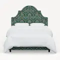 184BEDRPCBREMRLCB Rifle Paper Co. Marion Bramble Emerald Cal-King Bed