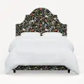 180BEDRPCSTFLBLKLCB Rifle Paper Co. Marion Strawberry Fields Black Twin Bed