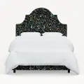 180BEDRPCMNBLKLCB Rifle Paper Co Marion Menagerie Black Twin Bed