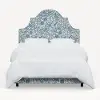 180BEDRPCPMBLULCB Rifle Paper Co. Marion Blue Pomegranate Twin Bed
