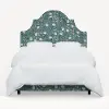 180BEDRPCPNEMRLCB Rifle Paper Co Marion Emerald Peonies Twin Bed