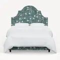 182BEDRPCPNEMRLCB Rifle Paper Co Marion Emerald Peonies Queen Bed