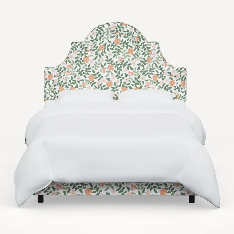 180BEDRPCPRBLSCRMLCB Rifle Paper Co Marion Primrose Blush & Cream Twin Bed