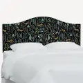 914CRPCMNBLKLCB Rifle Paper Co Mayfair Menagerie Black Cal-King Headboard