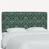 480TRPCBREMRLCB Rifle Paper Co Elly Bramble Emerald Twin Headboard