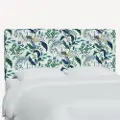 484CRPCPCBLWHLCB Rifle Paper Co Elly Blue Peacock Cal-King Headboard