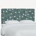 480TRPCPNEMRLCB Rifle Paper Co Elly Emerald Peonies Twin Headboard