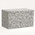 4325STRPCAVBLKCRMLCB Rifle Paper Co. Willie Aviary Cream & Black Storage Bench