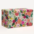 4325STRPCGRPRTLCB Rifle Paper Co. Willie Pink Garden Party Storage Bench