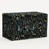 4325STRPCMNBLKLCB Rifle Paper Co. Willie Menagerie Black Storage Bench