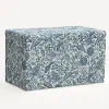 4325STRPCPMBLULCB Rifle Paper Co. Willie Blue Pomegranate Storage Bench
