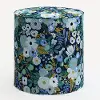 90-2RPCGRPRBLULCB Rifle Paper Co. Billie Garden Party Blue Round Ottoman