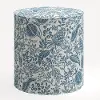 90-2RPCPMBLULCB Rifle Paper Co. Billie Blue Pomegranate Round Ottoman