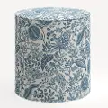 90-2RPCPMBLULCB Rifle Paper Co. Billie Blue Pomegranate Round Ottoman