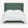 970BEDRPCBREMRLCB Rifle Paper Co Hawthorne Bramble Emerald Twin Wingback Bed