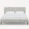 1670FCBEDRPCAVBLKCRMLCB Rifle Paper Co Elly Aviary Cream & Black Twin Platform Bed