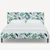 1670FCBEDRPCPCBLWHLCB Rifle Paper Co Elly Blue Peacock Twin Platform Bed