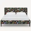 1670FCBEDRPCSTFLBLKLCB Rifle Paper Co Elly Black Strawberry Fields Twin Platform Bed