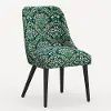 84-6RPCBREMRLCB Rifle Paper Co. Clare Bramble Emerald Dining Chair