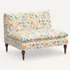 2206RPCMRMLTLCB Louie Merida Floral Armless Loveseat - Skyline Furniture