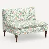 2206RPCPRBLSCRMLCB Rifle Paper Co. Louie Primrose Blush Armless Loveseat