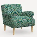 9405NATRPCBREMRLCB Rifle Paper Co. Bristol Bramble Emerald Accent Chair