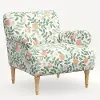 9405NATRPCPRBLSCRMLCB Rifle Paper Co. Bristol Primrose Blush Accent Chair