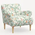 9405NATRPCPRBLSCRMLCB Rifle Paper Co. Bristol Primrose Blush Accent Chair
