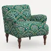 9305RPCBREMRLCB Rifle Paper Co. Bristol Bramble Emerald Accent Chair