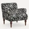 9305RPCCNBLCRMLCB Rifle Paper Co. Bristol Canopy Black & Cream Accent Chair