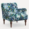 9305RPCGRPRBLULCB Rifle Paper Co. Bristol Blue Garden Party Accent Chair