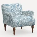 9305RPCPMBLULCB Rifle Paper Co. Bristol Blue Pomegranate Accent Chair