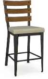 Dexter Brown and Black Counter Height Stool