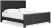 Darkhaven Charcoal Black Queen Bed