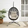 KO70231DB Calliope Indoor/Outdoor Sand Wicker Hanging Egg Chair