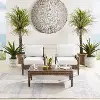 KO70191BR-CR Capella 3 pc Brown Wicker Patio Armchair Set