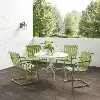 KO10018GR Gracie Green 5 Piece Outdoor Metal Dining Set
