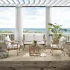 KO70400NA-CR Juniper 4 Piece Outdoor Wicker Seating Set
