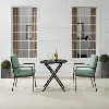 KO60039BZ-MI Kaplan 3 Piece Mist Outdoor Metal Bistro Set