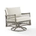 KO70431DW-CR Thatcher Beige Outdoor Wicker Swivel Rocker Chair