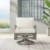 KO70431DW-CR Thatcher Outdoor Wicker Swivel Rocker Chair