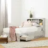 15471 Aviron Twin Bed and Headboard Set, Seaside Pine