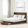 15475 Tao Natural Walnut Full/Queen Bed & Headboard Set